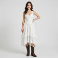 Waist-cinching Lace Dress