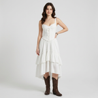 Waist-cinching Lace Dress