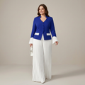 Two-piece Spliced top Set