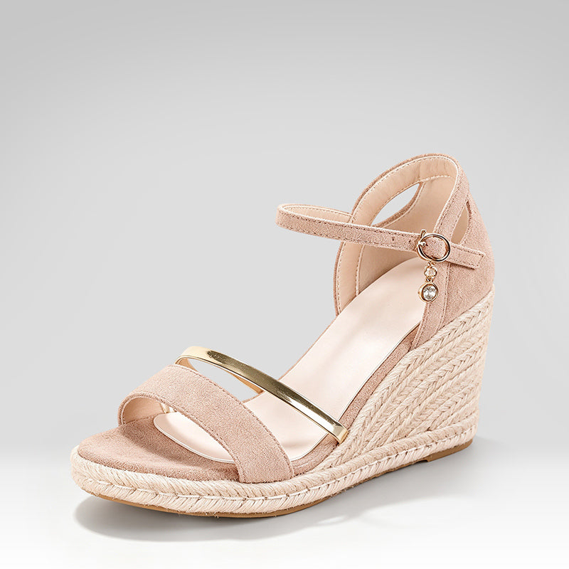 Peep-toe Wedge Sandals