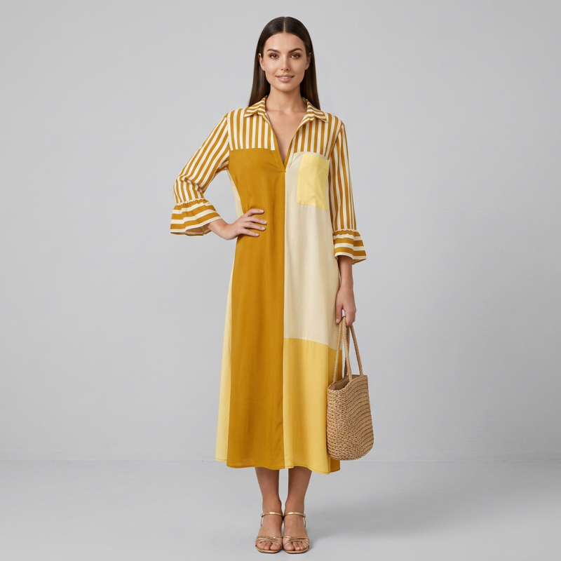 Elegant Striped Dress