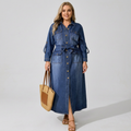 Plus-size Denim Dress