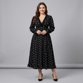 Elegant Polka Dot Dress