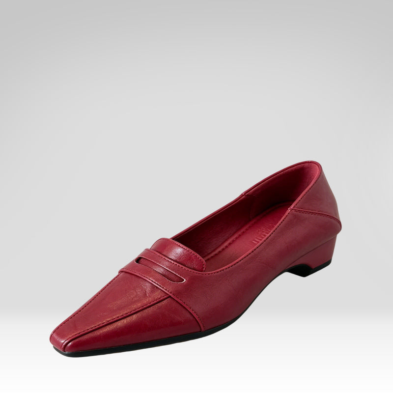 Stylish Square-toe Leather Shoes
