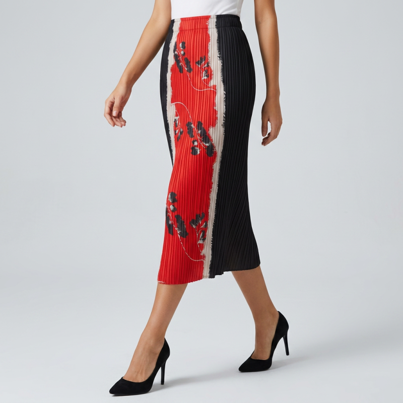 Fashionable High-elastic Midi Skirt
