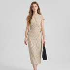 Fashionable Polka Dot Dress