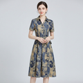 Slimming Printed Dress