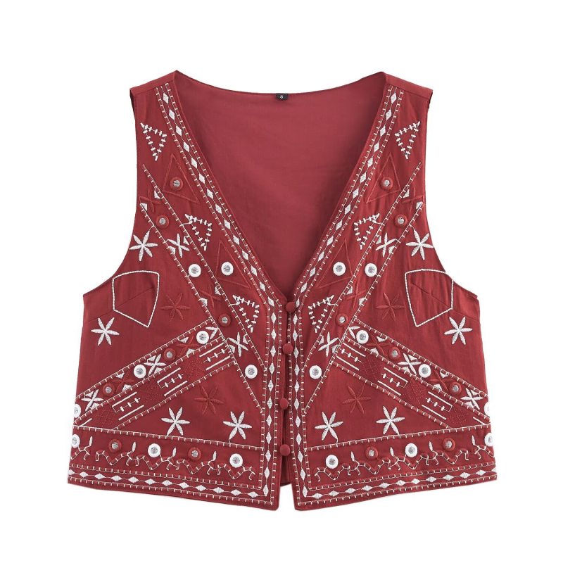 Embroidered Casual Suit