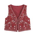 Embroidered Casual Suit