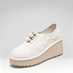 Wedge Embroidered Cloth Shoes