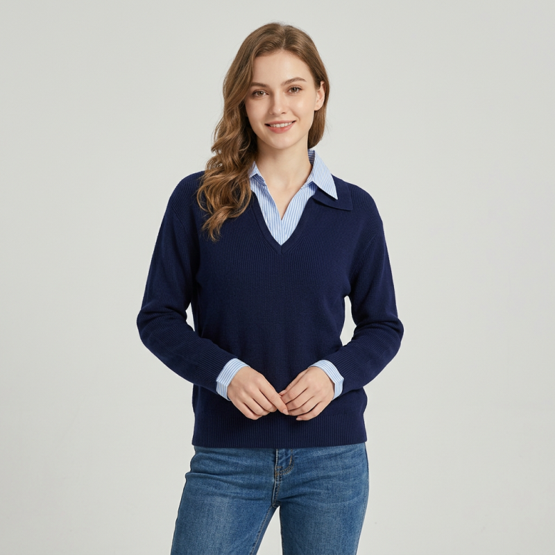 Retro Faux Two-piece Top