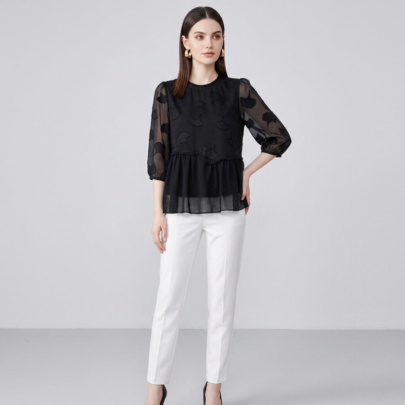 Jacquard Loose Top