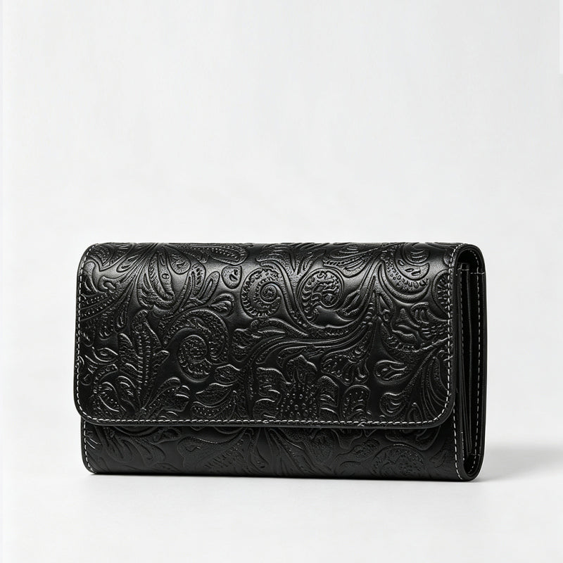 Floral Embossed Wallet
