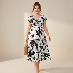 Elegant Waist-cinching Dress