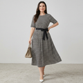 Elegant Belted Dress