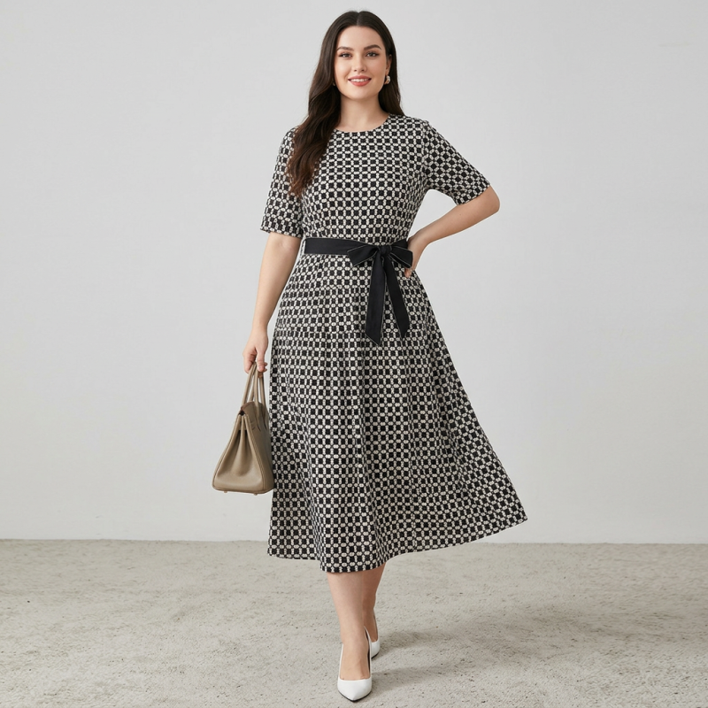 Elegant Belted Dress