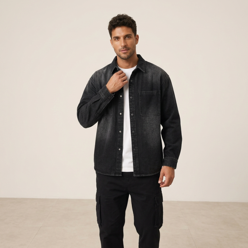Loose Denim Shirt Jacket