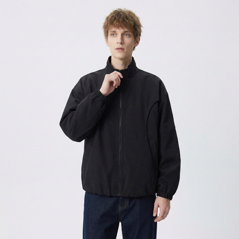 American Men's Jacket With Stand-up Collar