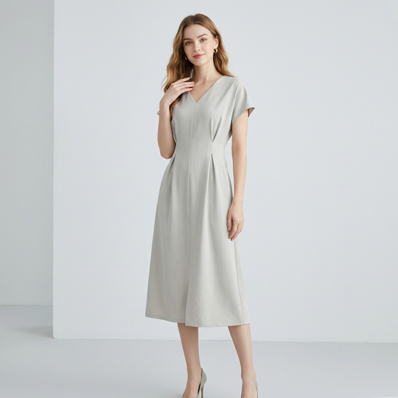 Elegant V-neck Dress
