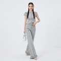French Retro Denim Suit