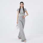 French Retro Denim Suit