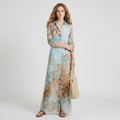 Retro Long-sleeved Dress