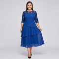 Three-quarter Sleeve Lace Dress