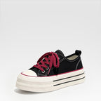 Stylish Color-blocked Canvas Shoes