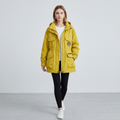 Waist-cinching Coat With Large Pockets