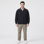 Color-blocked Faux Two-piece Sweatshirt