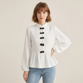 Elegant Fitted Waist Shirt