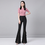 High-waisted Fishtail Casual Pants