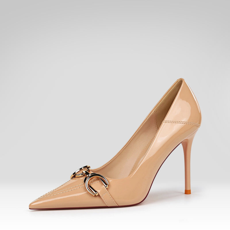 Patent Leather Pointed High Heels