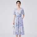 Chiffon Print Maxi Dress