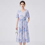 Chiffon Print Maxi Dress