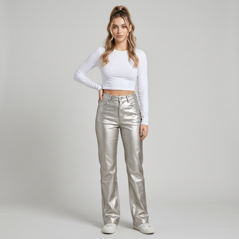 Straight-leg Casual Pants