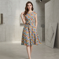 Sleeveless Floral Dress