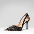 Cutout Pointed-toe High Heels