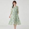 Jacquard V-neck Dress