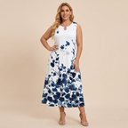 Bohemian Style Floral Print Maxi Dress