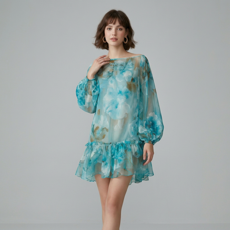 Tie-dye Print Dress
