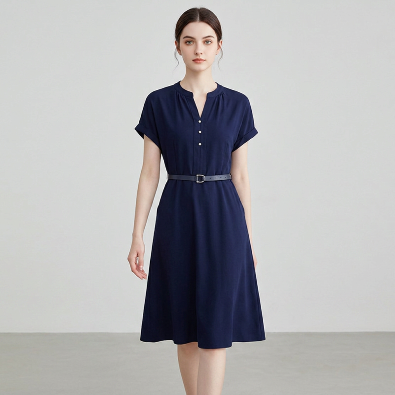 Waist-cinching Elegant Dress