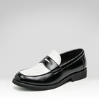 Men's Two-tone Pointed-toe Leather Shoes