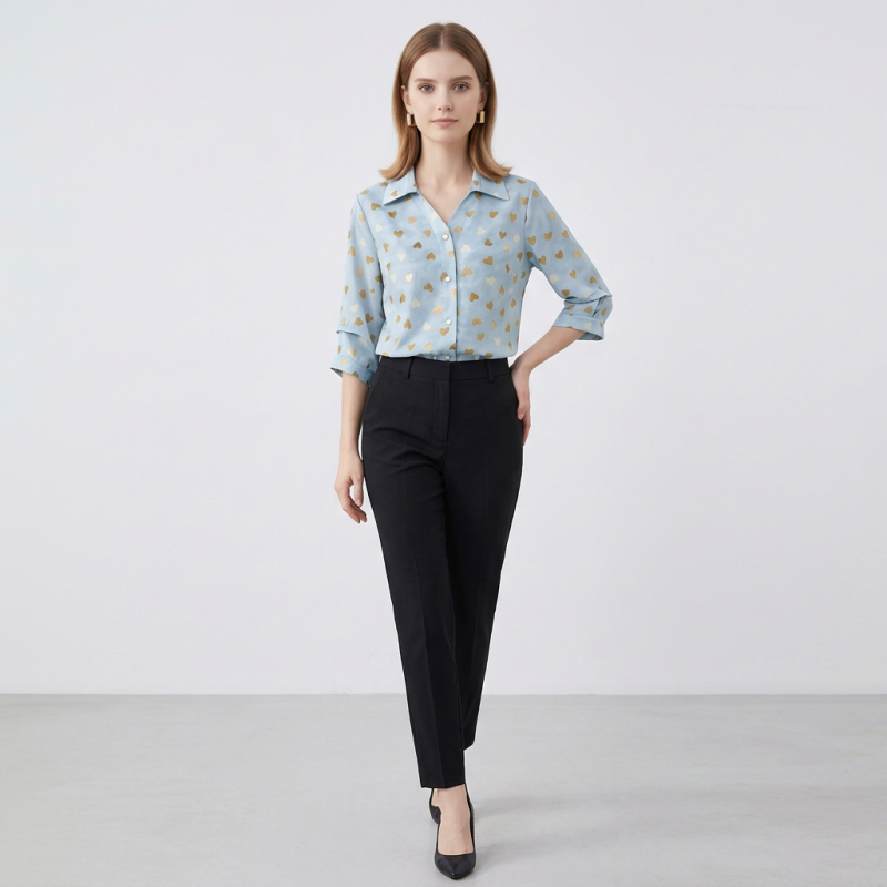 Heart-print Shirt