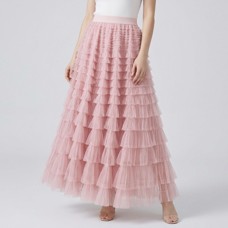 Mesh Cake Skirt