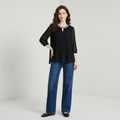 Rhinestone-studded Short-sleeved Shirt