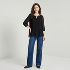 Rhinestone-studded Short-sleeved Shirt