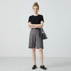 Grey Suit Shorts