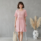 Pink Ruffled Dress
