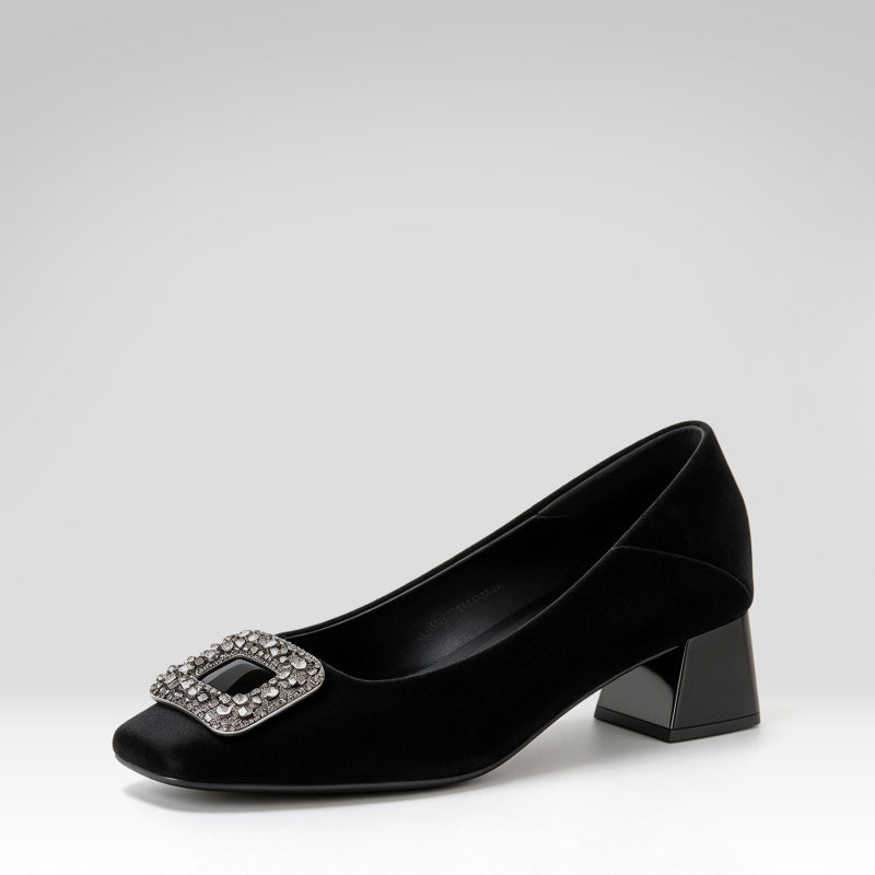 Stylish Chunky Heeled Flats